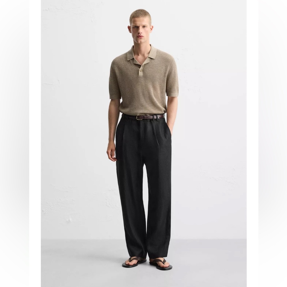 Zara brown Polo Shirt